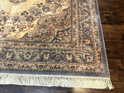 Belgium Power Loomed Wool Rug 6.9 x 9.6, Vintage Oriental Carpet