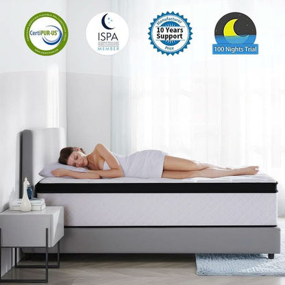 Full Size 10 Inch Hybrid Thermoregulating Mattress