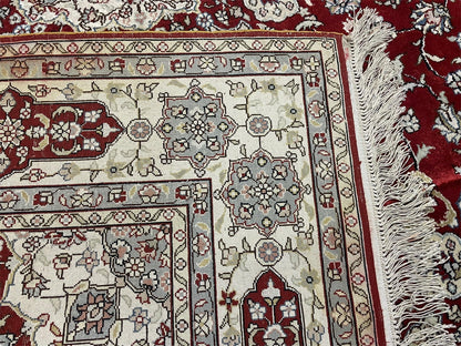 4' X 6' Vintage Fine Handmade Chinese Oriental Silk Rug 400 KPSI Wow