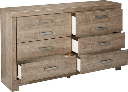 Culverbach Scandinavian Dresser 6 Drawers Weathered Gray