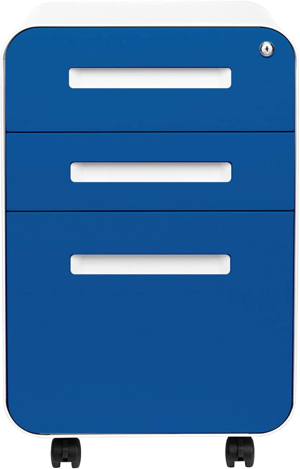 Stockpile 3 Drawer File Cabinet With Lock Under Desk