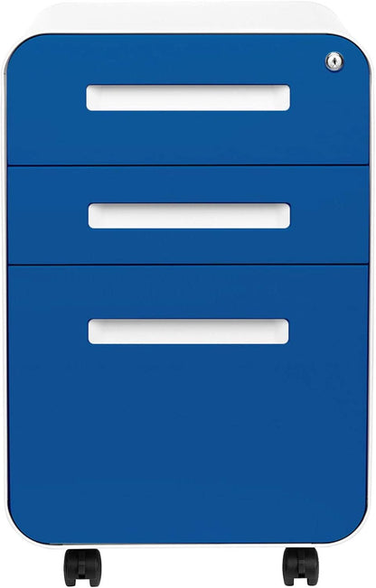Stockpile 3 Drawer File Cabinet With Lock Under Desk