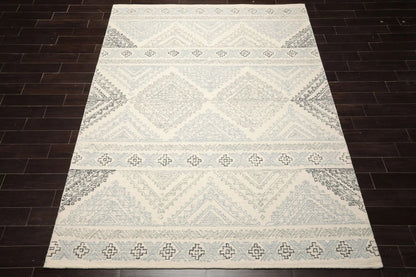 LoomBloom Multi Size Ivory Hand Tufted Transitional Geometric Wool Oriental Area Rug