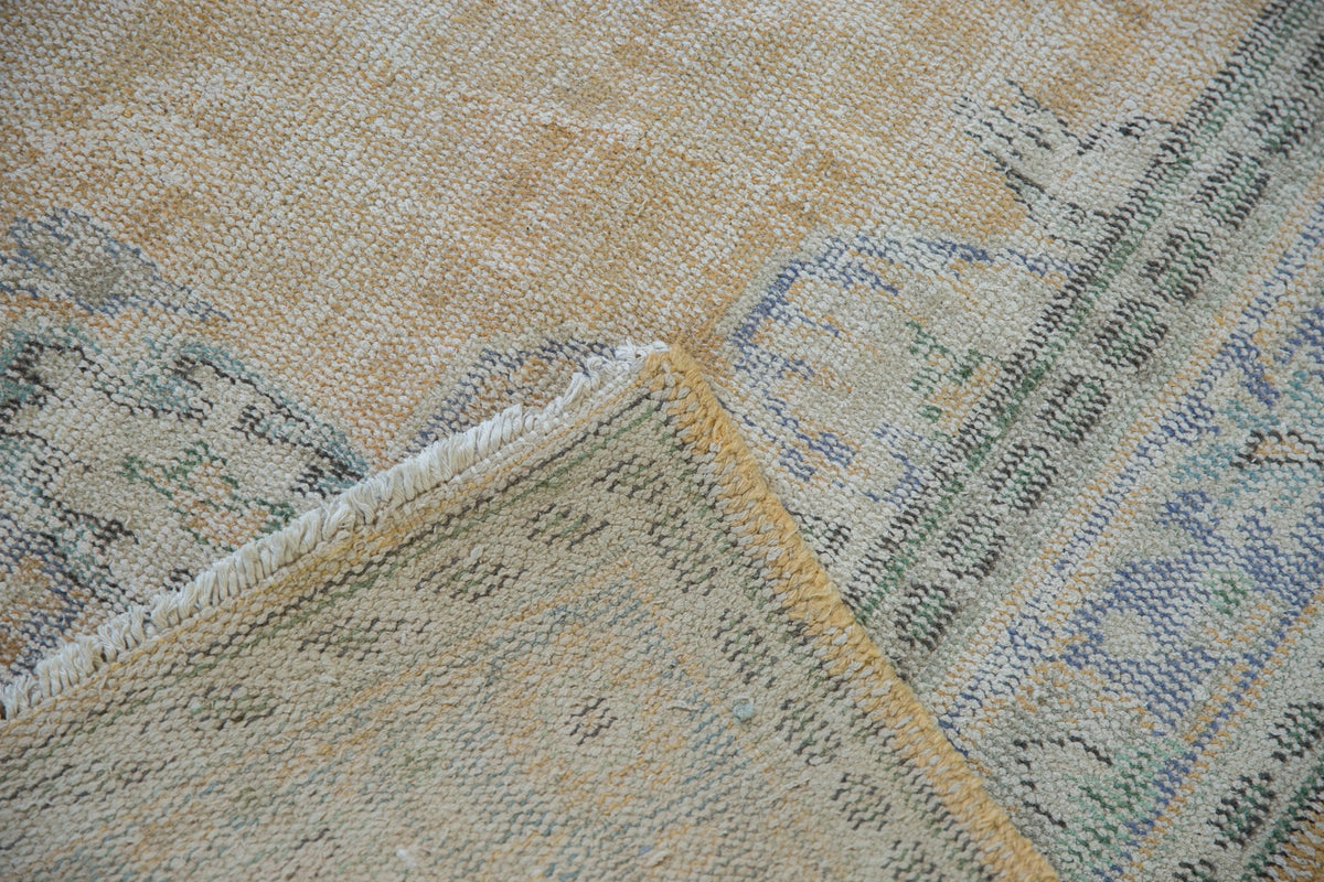 6x9.5 Vintage Distressed Oushak Carpet