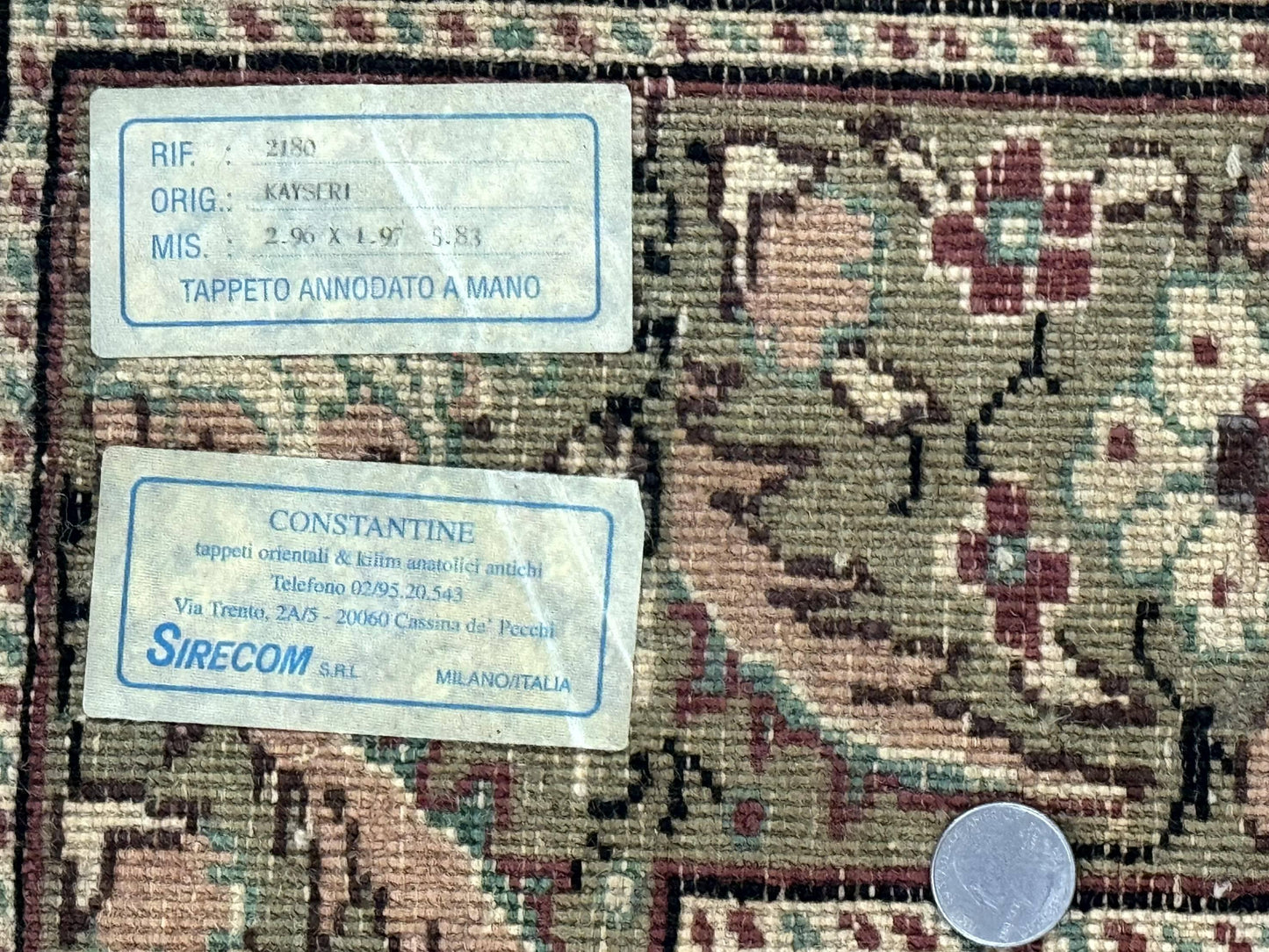 Antique Turkish Kayseri Rug 7x10