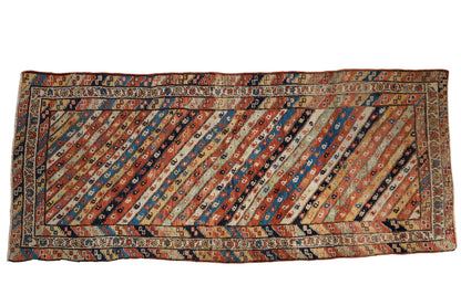 3.5x8.5 Antique Kurdish Rug Runner