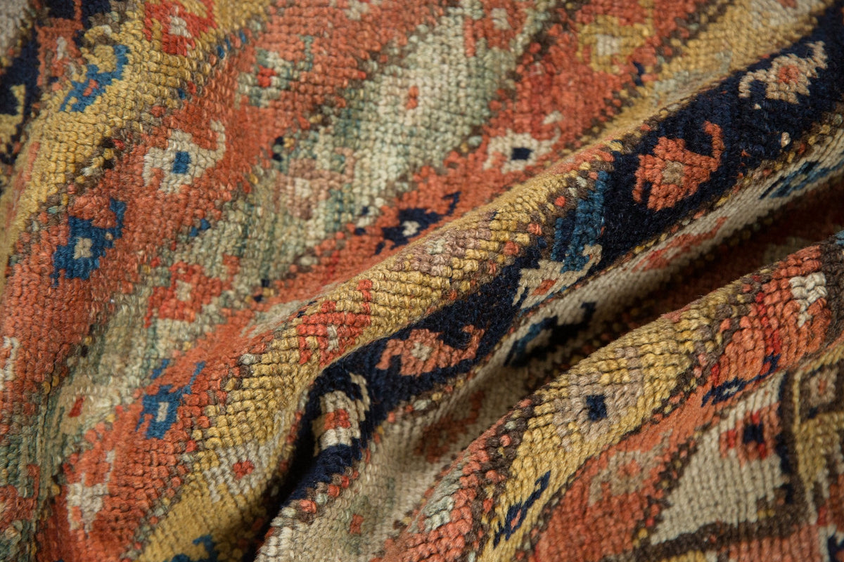 3.5x8.5 Antique Kurdish Rug Runner