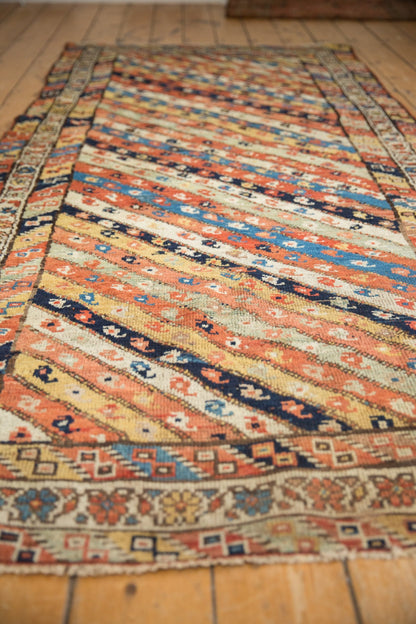 3.5x8.5 Antique Kurdish Rug Runner