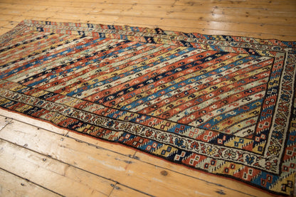 3.5x8.5 Antique Kurdish Rug Runner