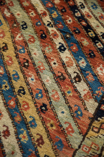 3.5x8.5 Antique Kurdish Rug Runner