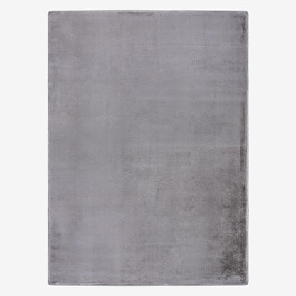 Light Grey Plush Area Rug