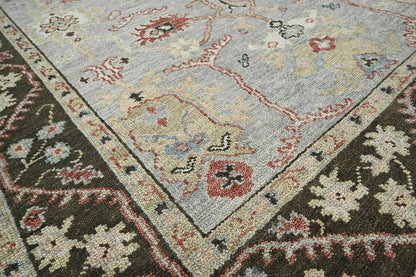 Multi Size Moss Hand Knotted Traditional Oushak Wool Oriental Area Rug