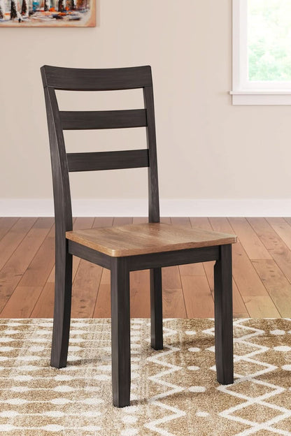 Gesthaven Solid Wood Dining Chair Set of 2 Natural Brown