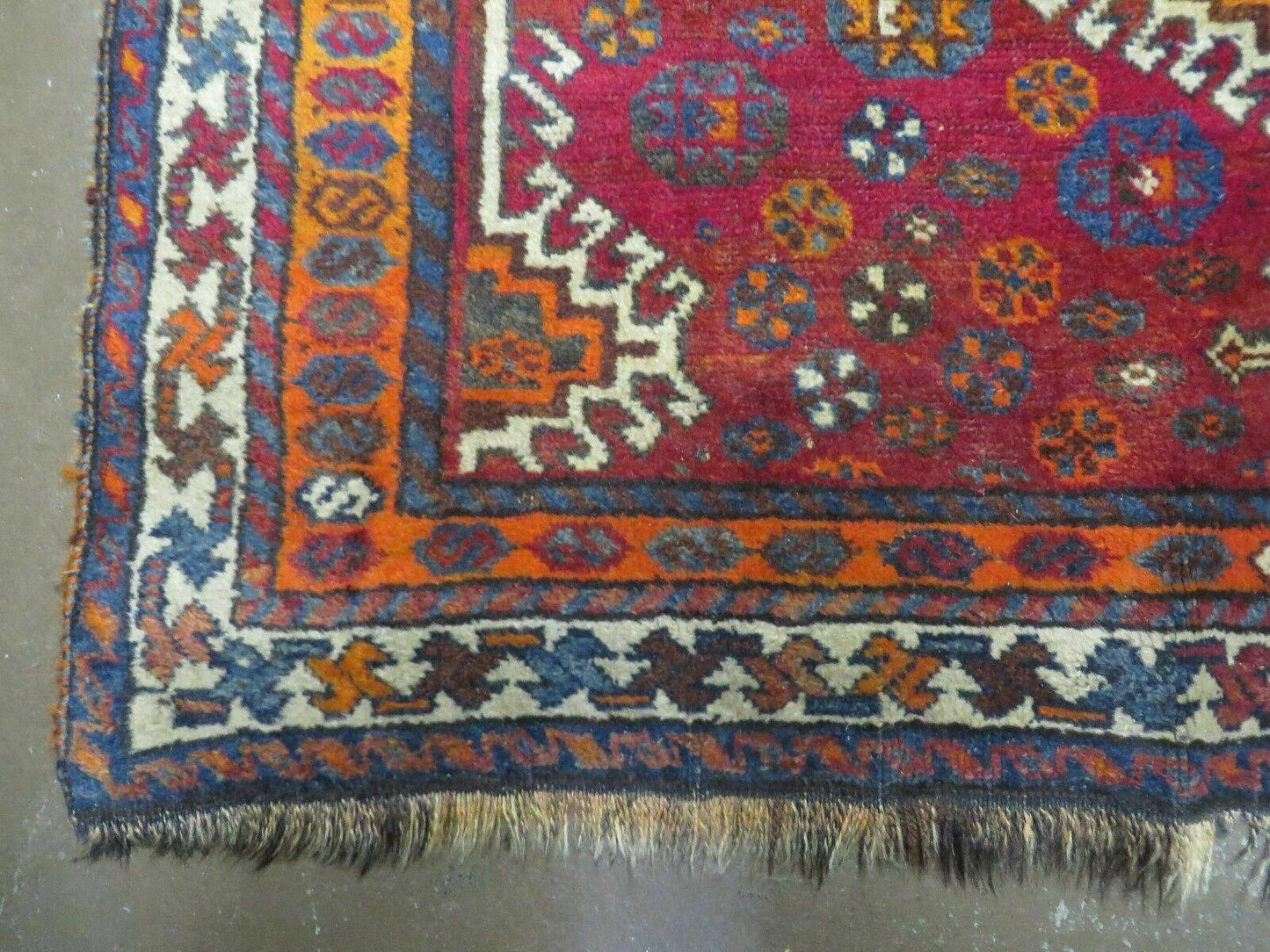 4' X 7' Antique Handmade Tribal Turkish Wool Rug Nice