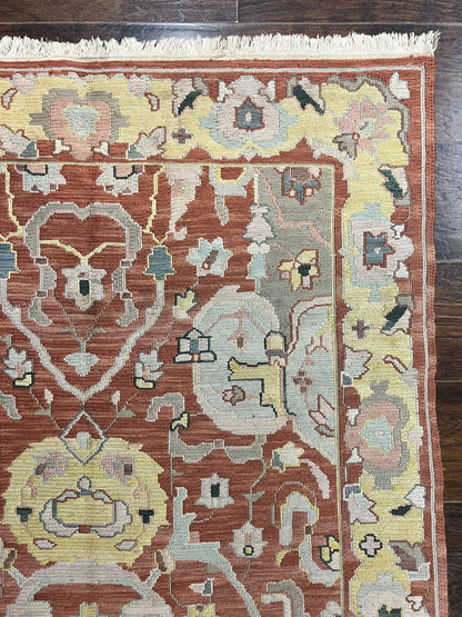 Turkish Flatweave Kilim Rug 4x6, Geometric Wool Handmade Carpet, Vintage