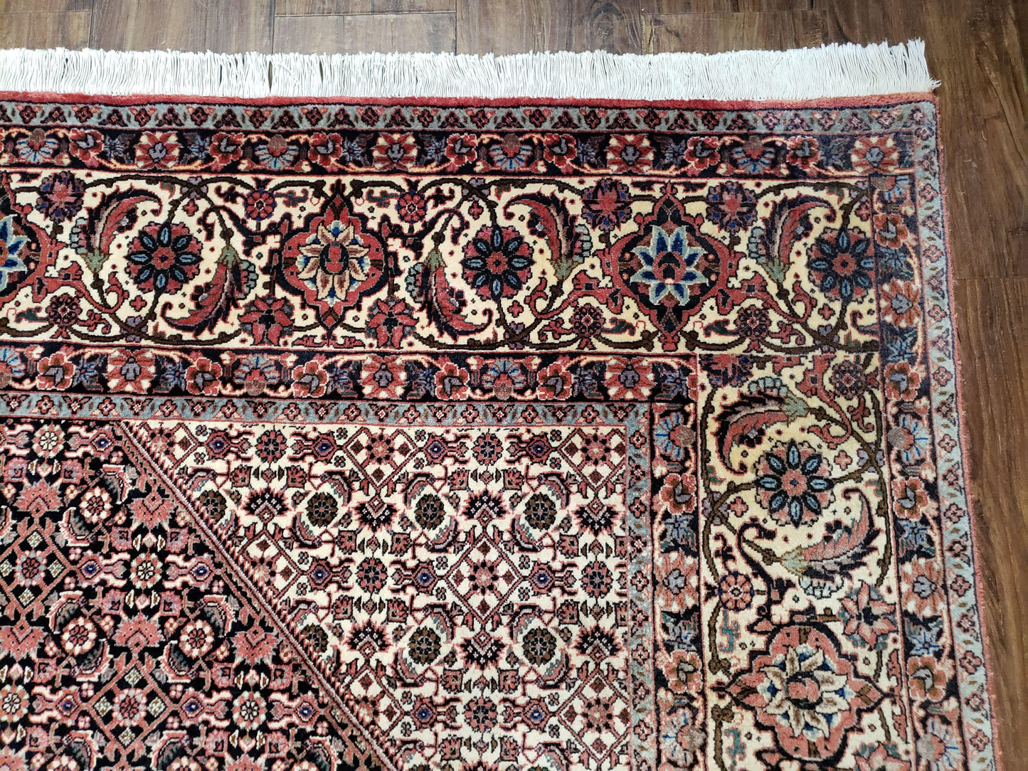 Persian Bijar Rug 8x11 - Herati Mahi Pattern
