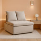 Twin Size Premium Convertible Sofa Bed Sleeper Beige