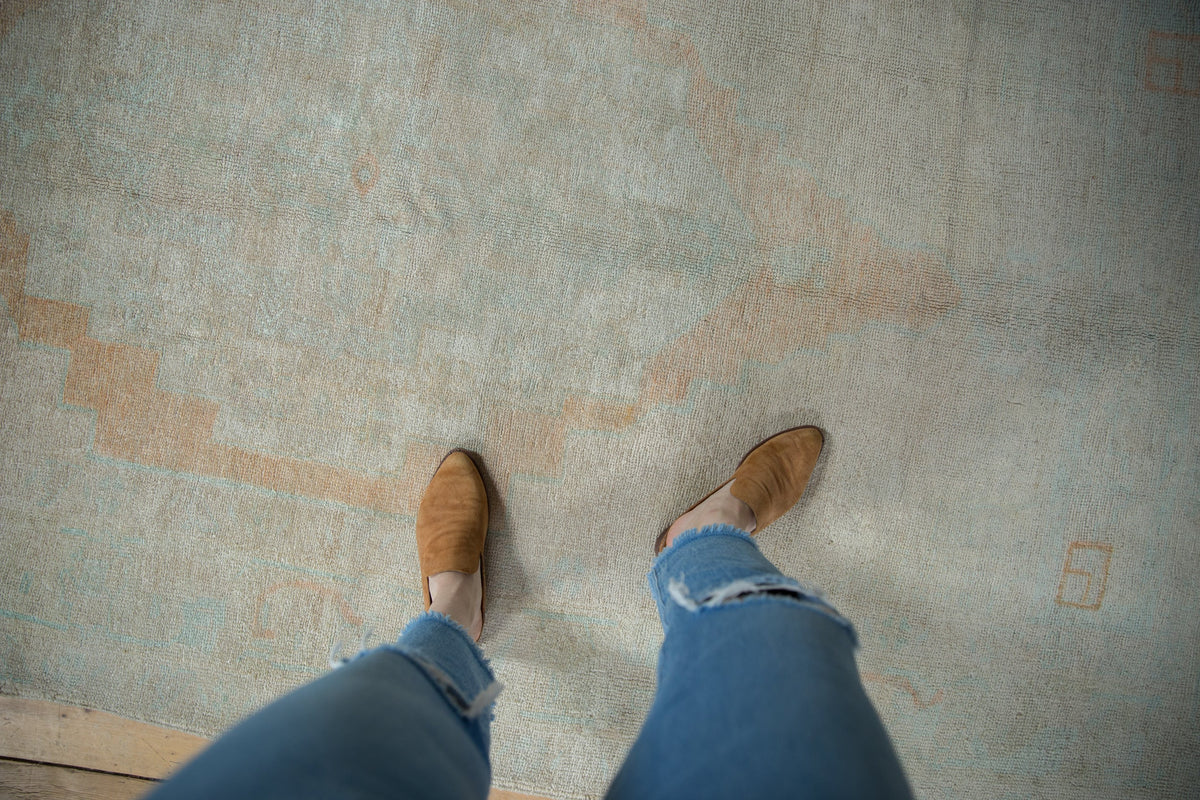 5x9.5 Vintage Distressed Oushak Carpet