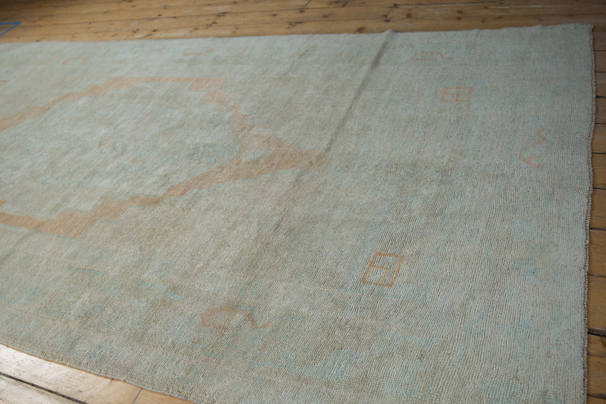 5x9.5 Vintage Distressed Oushak Carpet