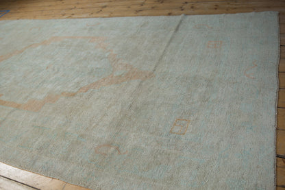 5x9.5 Vintage Distressed Oushak Carpet