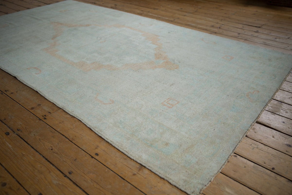 5x9.5 Vintage Distressed Oushak Carpet