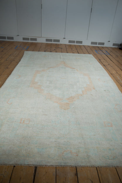 5x9.5 Vintage Distressed Oushak Carpet