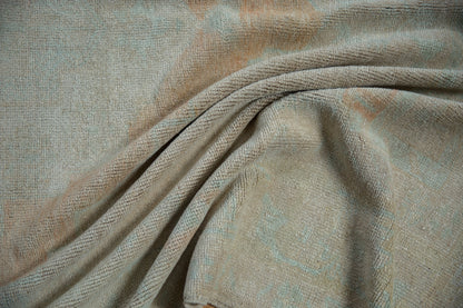 5x9.5 Vintage Distressed Oushak Carpet