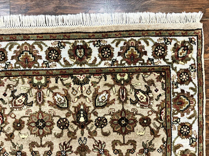 Pak Persian Rug 4x6, Floral Allover Vintage Oriental Carpet, Handmade Wool Rug