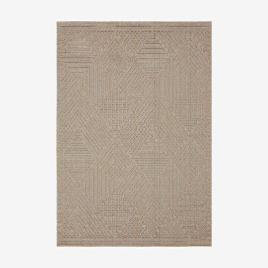 Fava Beige Machine Woven Rug