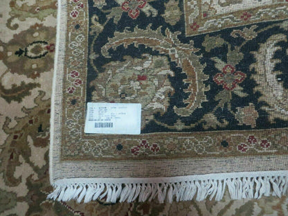 6' X 9' Vintage Handmade India Top Quality Jaipur Floral Oriental Tea Wash Nice