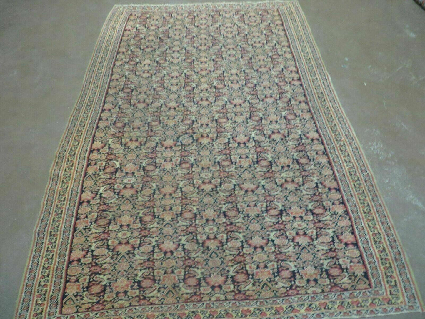4' X7' Antique Handmade Turkish Wool Kilim Soumak Flat Weave Rug Tribal Organic