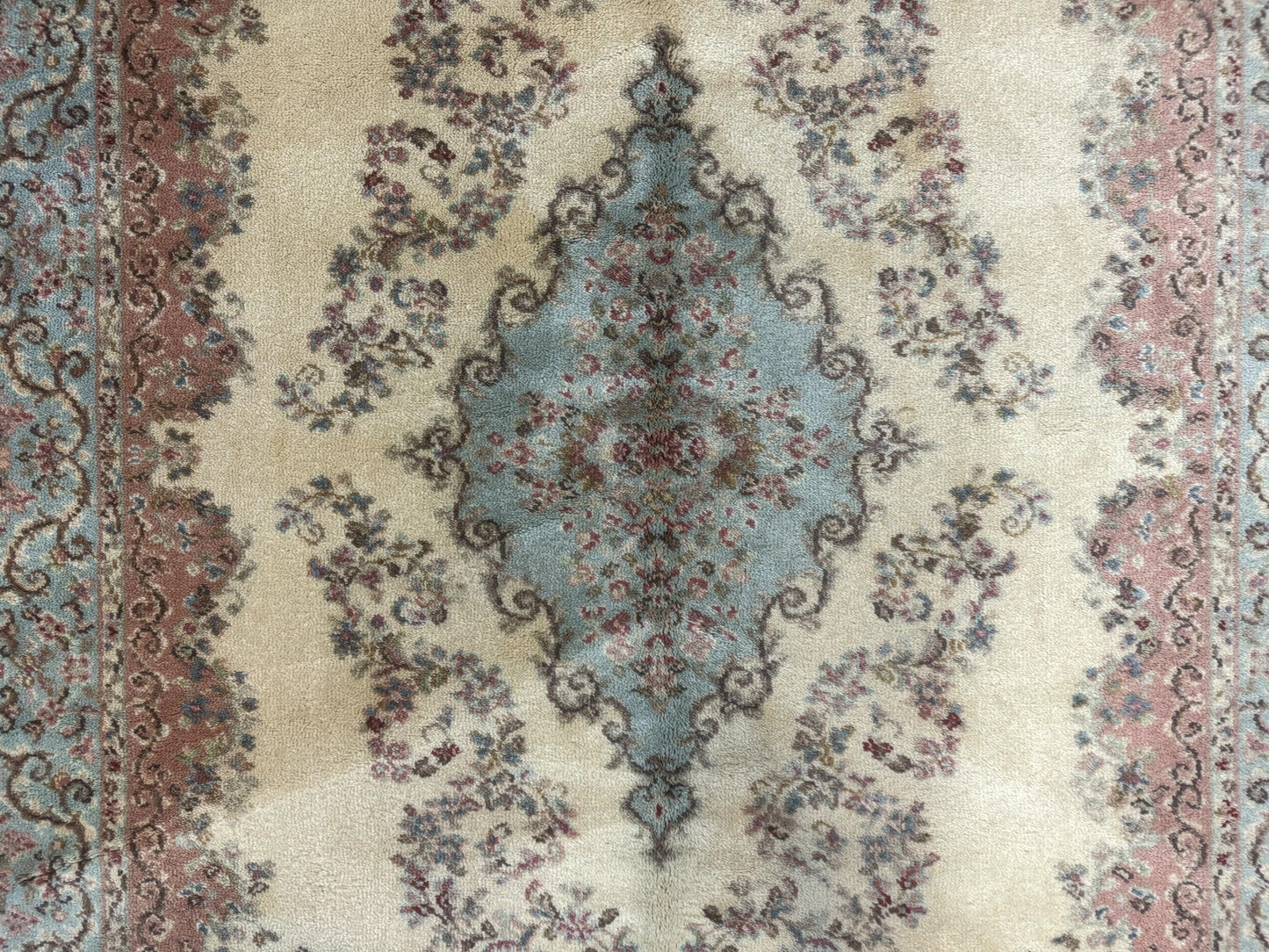 Karastan Rug 4x6, Pastel Ivory Kirman Rug #784, Wool Karastan Carpet, Original 700 Series, Vintage Karastan Area Rug, Discontinued