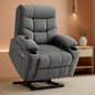 Power Lift Recliner Chair Dark Gray With Extended Footrest