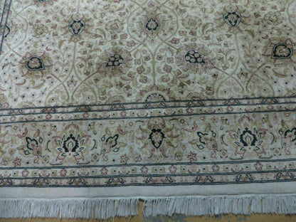 6' X 9' Vintage Fine Handmade Pakistan Oriental Floral Wool Rug Carpet Nice