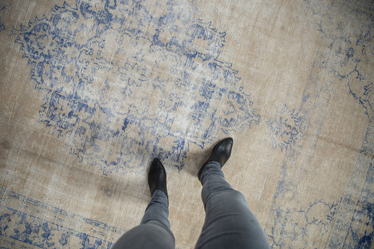 7.5x10 Vintage Distressed Oushak Carpet
