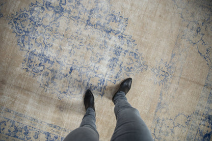 7.5x10 Vintage Distressed Oushak Carpet