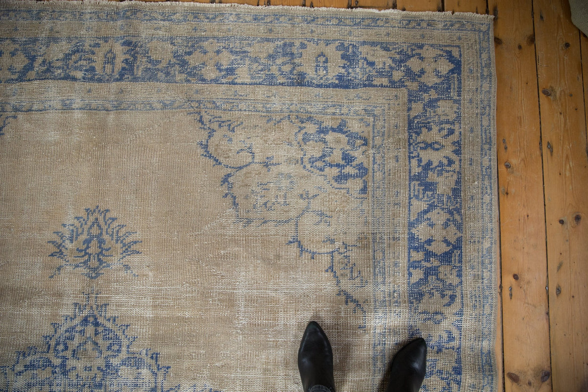 7.5x10 Vintage Distressed Oushak Carpet