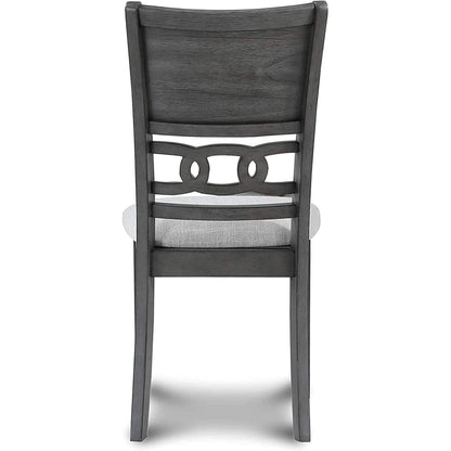 Gray 5 Piece Dining Table Set With 4 Chairs For Kitchen