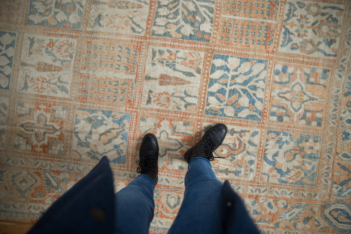 6.5x9.5 Vintage Distressed Bakhtiari Carpet