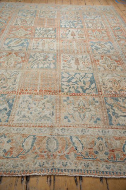 6.5x9.5 Vintage Distressed Bakhtiari Carpet