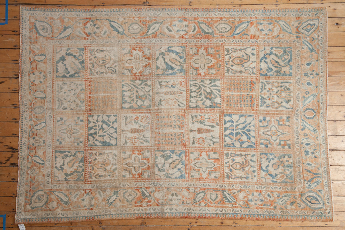 6.5x9.5 Vintage Distressed Bakhtiari Carpet