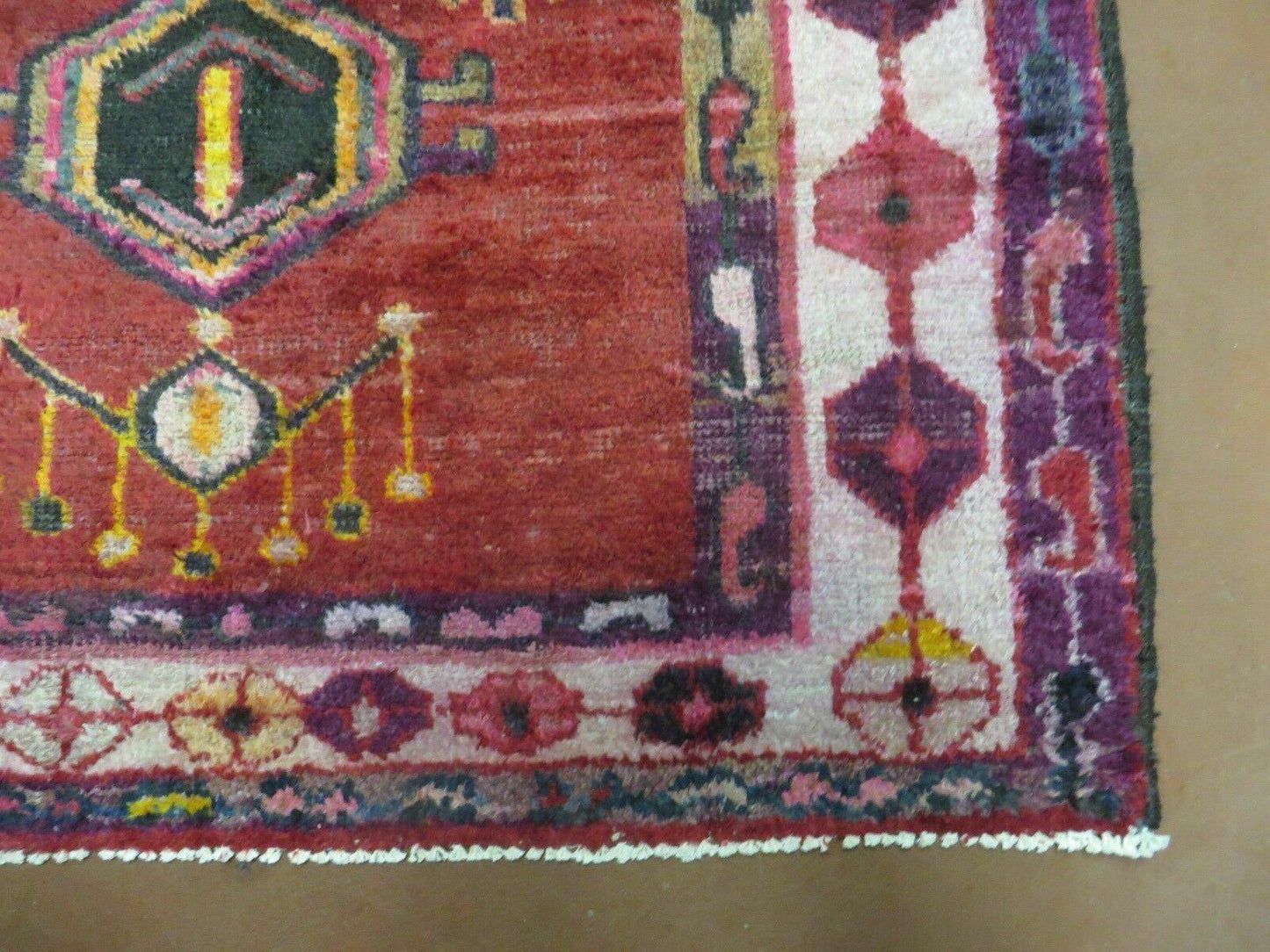 4' X 8' Antique Handmade Turkish Caucasian Kazak Design Wool Rug Veg Dyes Nice