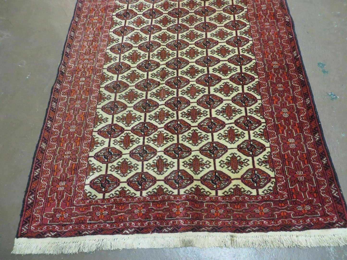 4' X 6' Handmade Finely Knotted Pakistan Turkoman Bokhara Wool Rug Nice