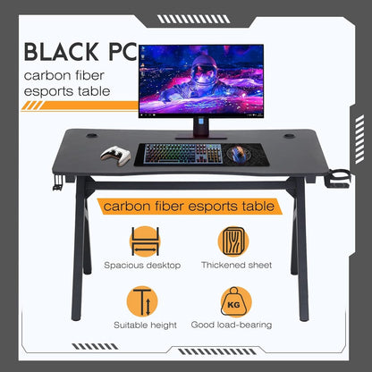 47x23 Gaming Desk Cup Holder For Home Office Setup