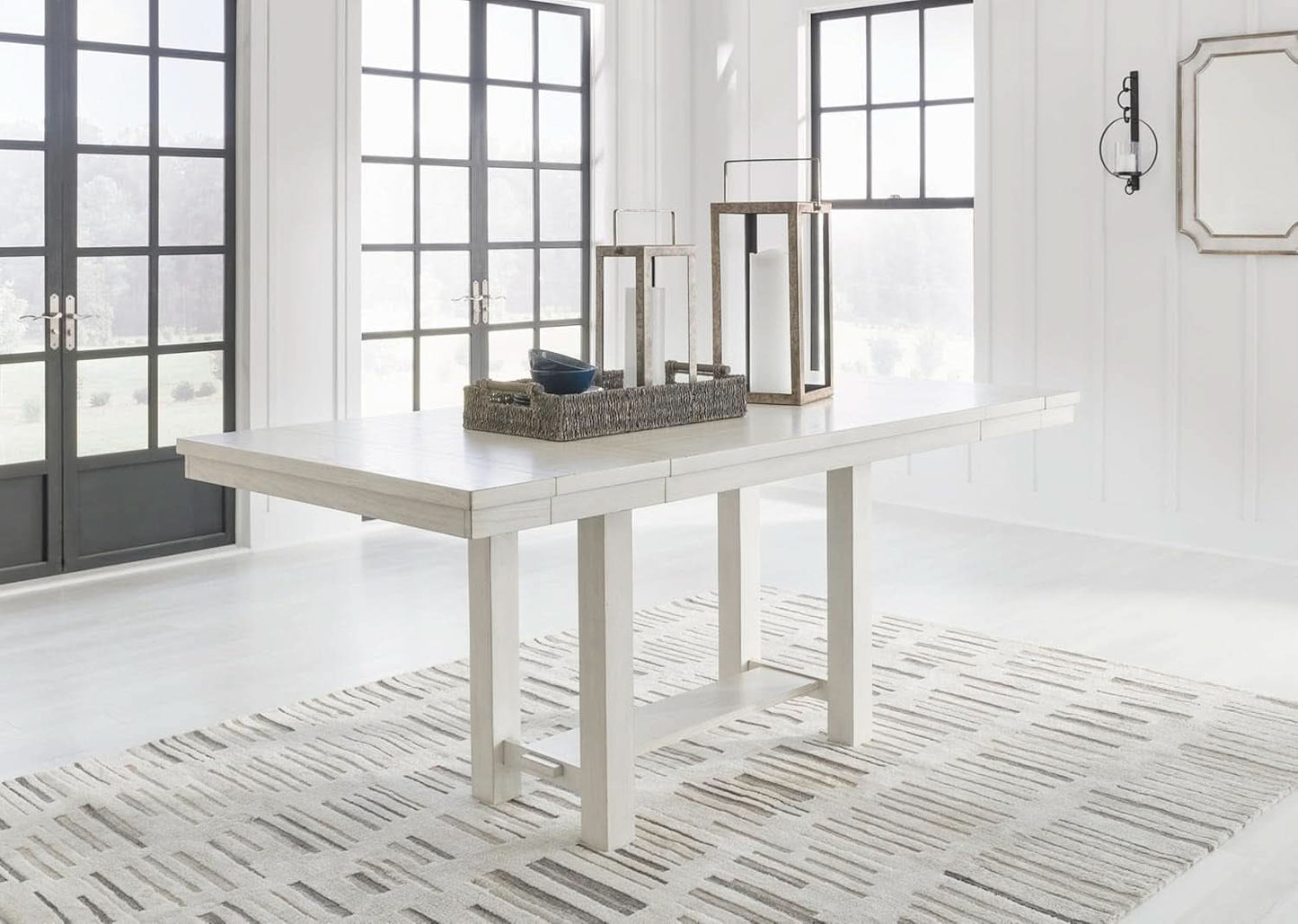 Robbinsdale Counter Height Dining Extension Table 42W 86D White