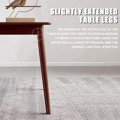 47 Inch Dining Table Natural Finish for Small Spaces