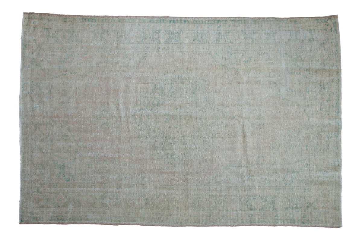 6x9.5 Vintage Distressed Oushak Carpet