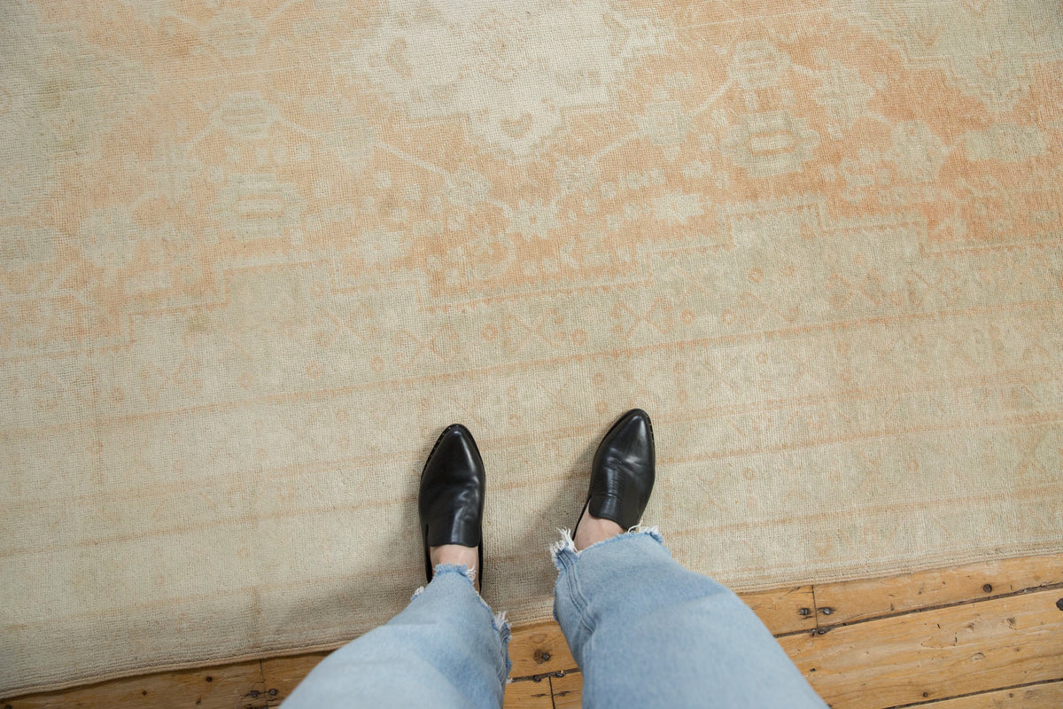 6x11.5 Vintage Distressed Oushak Carpet