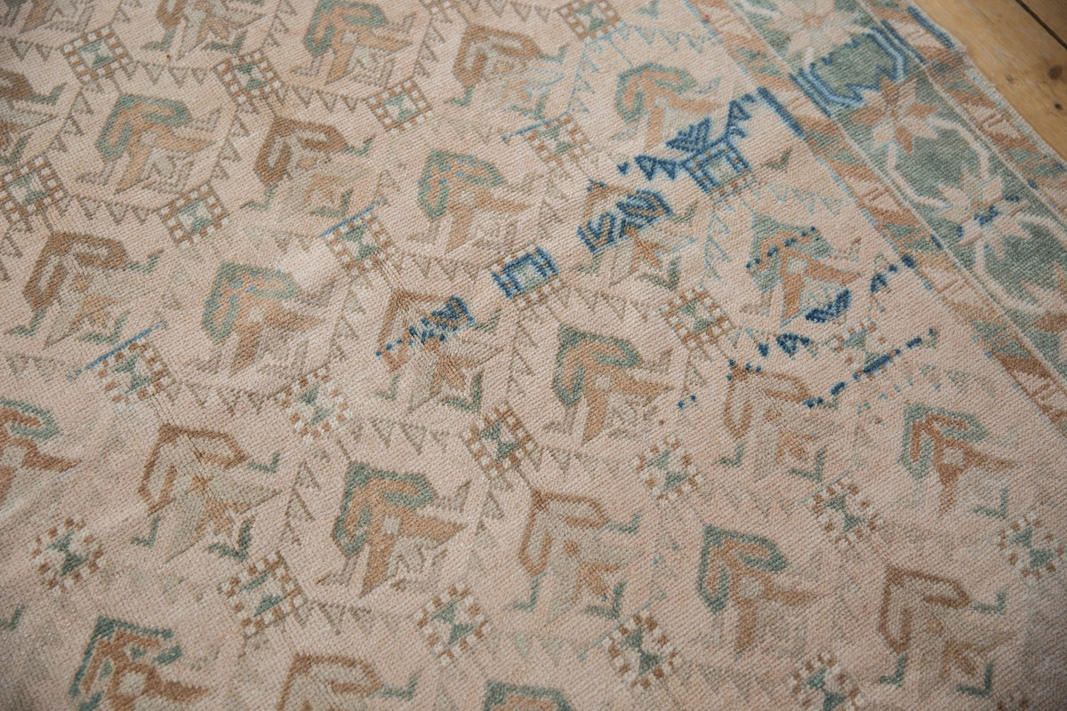 5x10.5 Vintage Distressed Oushak Rug Runner