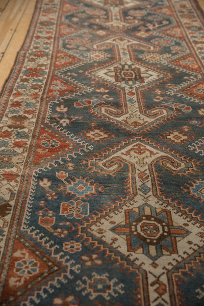 4x14 Vintage Distressed Hamadan Rug Runner